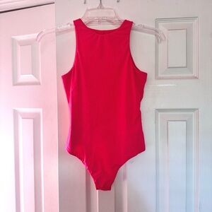 SKIMS Ultra Pink Fits Everybody High Neck Bodysuit S
